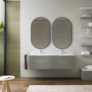 Зеркало Vincea VLM-3AU100B Черное с сенсорным выключателем и диммером