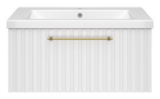 Подвесная тумба под раковину Brevita Alicante ALI-09080-0101Я 80см белый