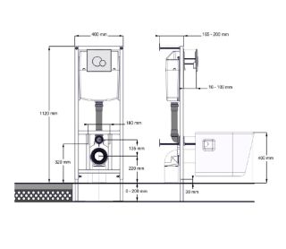 Нео rimless Пэк 1.WH50.1.572 подвесной унитаз + инсталляция + сиденье + панель хром Santek