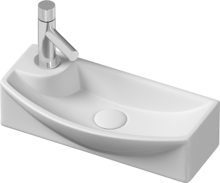 Подвесная раковина Ceramica Nova Element CN6038R 46см отверстие под смеситель слева белый