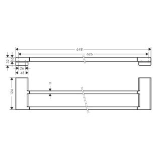Полотенцедержатель Hansgrohe AddStoris 41747000