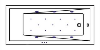 Гидромассажная ванна Whitecross Wave Slim 0111.150070.100.RELAX.BR 150x70см Relax бронза