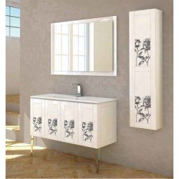 Тумба под раковину Cezares 120x55 Decorato rosa Rosa 42244