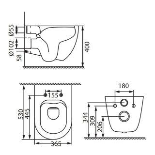 Подвесной унитаз Allen Brau Reality  4.32006.20 белый