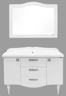 Тумба с раковиной Comforty Монако 00003132224 120 см белый