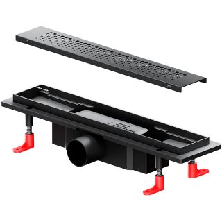 Душевой лоток AM.PM PrimeFlow 40 W02SC-P11-040-01BM с Черной матовой решеткой Cut Gradient