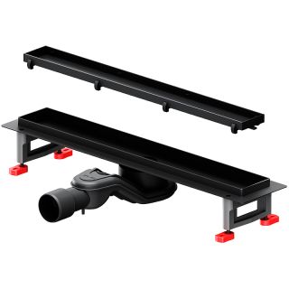 Душевой лоток AM.PM MasterFlow 50 W01SC-U11-050-04BM с Черной матовой решеткой / под плитку Tile