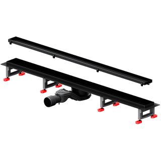 Душевой лоток AM.PM MasterFlow 90 W01SC-U11-090-04BM с Черной матовой решеткой / под плитку Tile