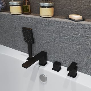 Смеситель на борт ванны Timo Torne чёрный 4330/03Y