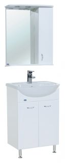 Зеркало-шкаф с подсветкой Bellezza Астра 60см правый белый 00000002013