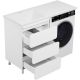 Напольная тумба под раковину Misty Чегет 120 L  УТ000013566 белый