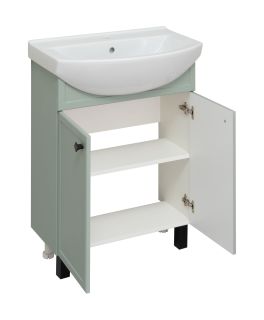 Тумба под раковину Runo мята (под умывальник Best 65 ) Римини 65 (00-00001273)