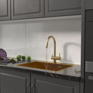 Мойка кухонная Reflexion Iseo 65-GD RX2265GD брашированное золото