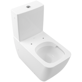 Унитаз напольный Villeroy Boch  с открытым смывным краем, Альпийский белый