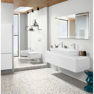 Унитаз подвесной Villeroy Boch (без сиденья) Memento 2.0 CeramicPlus 4633R0R1 альпийский белый