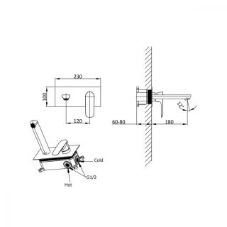 Смесители для раковины Vincea Esse VBFW-1E1MB черный