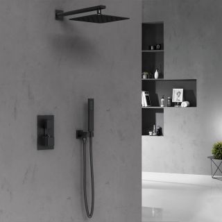 Душевой комплект Vincea VSFW-102TMB термостатическая черный