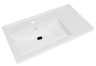 Мебельная раковина Kirovit Фостер 4640021065198 крыло справа 80см белый