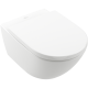 Унитаз подвесной Villeroy Boch с сиденьем Villeroy  Boch Subway 3.0, 4670TS01 альпийский белый
