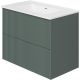 Тумба под раковину La Fenice Terra FNC-01-TER-G-80-2 Серо-зеленая 80 см