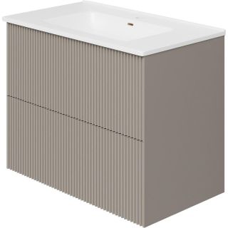 Тумба под раковину La Fenice Terra FNC-01-TER-C-80-2 бежевая матовая 80 см