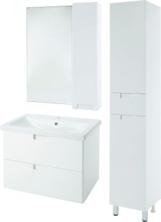 Зеркало-шкаф Bellezza Пегас 90см правый белый 00000008063