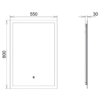 Зеркало Comforty Эдельвейс 00-00014240 55 см