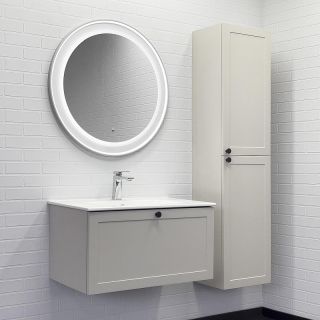 Зеркало Comforty Ереван 00-00014157 80 см серый шёлк