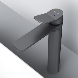 Высокий смеситель для раковины Am.Pm X-Joy чёрный матовый F85A92022