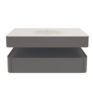 База под раковину Vincea Caprice 1200 подвесная, 1 выкатной ящик soft-close, серый матовый