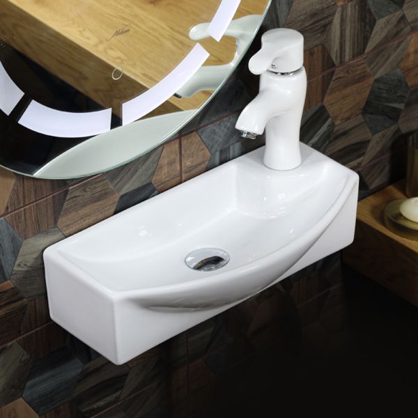 Подвесная раковина Melana 7946L-805 45см белый