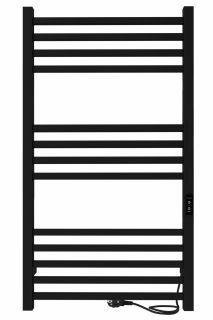 Полотенцесушитель электрический Indigo Attic LСLATCE100-50BRRt с таймером 100x50 см чёрный муар