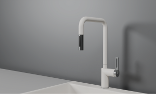 Смеситель для кухни Granula 8173, АРКТИК (БЕЛЫЙ) белый