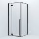 Душевой уголок IDDIS Slide квадратный чёрный матовый SLI6BS0i23