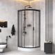 Душевой уголок AM.PM Gem WK90EM профиль черный 80х80 см