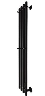 Полотенцесушитель электрический Маргроид Inaro-12018-1049-9005R правый 18x120см чёрный матовый