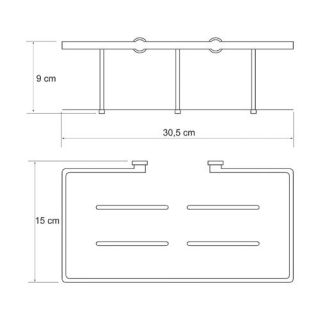 Wasserkraft K-511 Полка металлическая прямая
