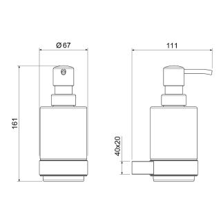 Дозатор Timo Luiro 18539/17 золото матовое