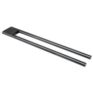 Держатель для полотенца двойной Keuco 11518130000 хром черный шлифованный