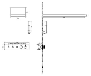 Душевой комплект Boheme Fusion 131-BRB с термостатом брашированная бронза