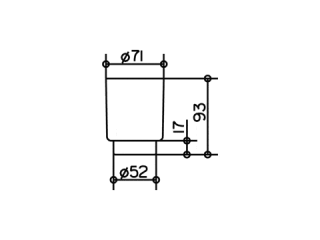 Стакан акриловый Keuco 00850000100 прозрачный