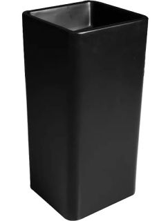 Раковина напольная SantiLine SL-4013MB 41см чёрный матовый