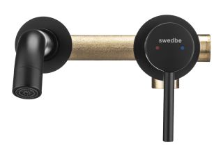 Встраиваемый смеситель для раковины Swedbe Platta 5502B чёрный