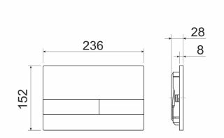 Комплект с инсталляцией Ceramica Nova CN4002_1002B_1000 унитаз Metropol CN4002 крышка-сиденье с микролифтом и инсталляция Envision CN1002B с чёрной матовой кнопкой смыва Flat