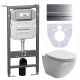 Комплект с инсталляцией Ceramica Nova CN4002_1002M_1000 унитаз Metropol CN4002 крышка-сиденье с микролифтом и инсталляция Envision CN1002M с кнопкой смыва хром матовый Flat