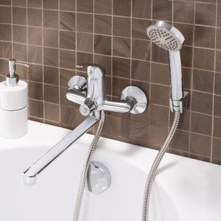 Смеситель для ванны с душем РМС SL128-006E хром