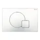 Клавиша смыва Black&White Universe 09523 серебристый хром