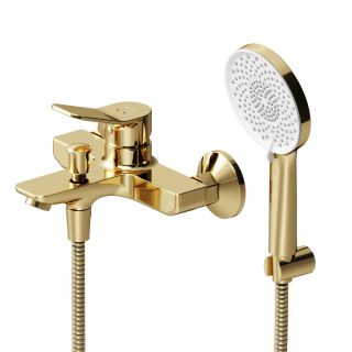 Смеситель для ванны и душа Am.Pm X-Joy F85A15099 золото