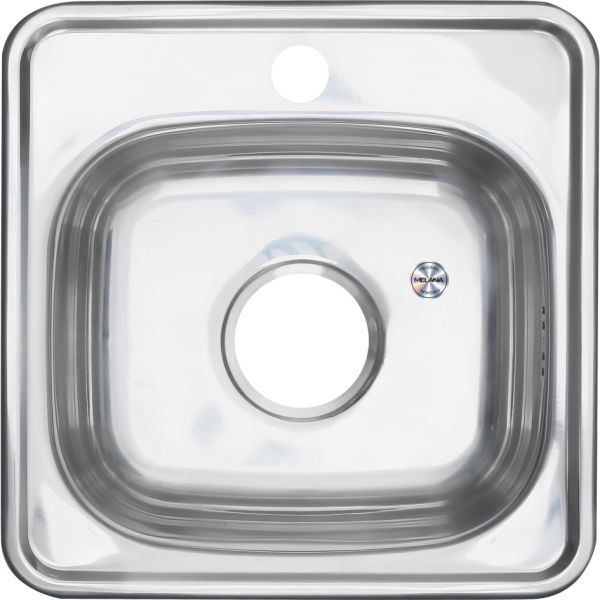 Мойка 3838 Melana 0,6/160 хром с сифоном (022 t *15)