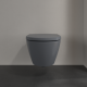 Унитаз подвесной Villeroy Boch  Subway 2.0 с открытым смывным краем Graphite Серый матовый